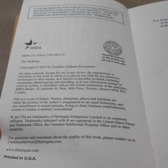 The Stalking by Heather Graham Paperback 2019 Krewe of Hunters #29 - Picture 5 of 8